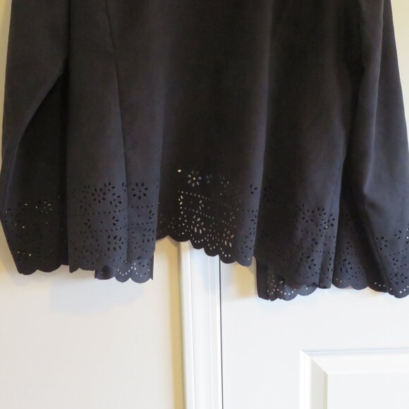 CATO Black Lace Trim Woman's Jacket Size 22/24W - Picture 11 of 13